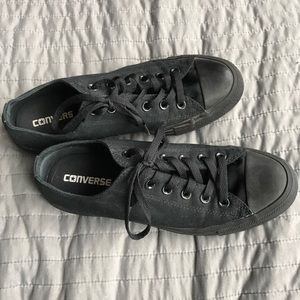 All Black Low Top Converse